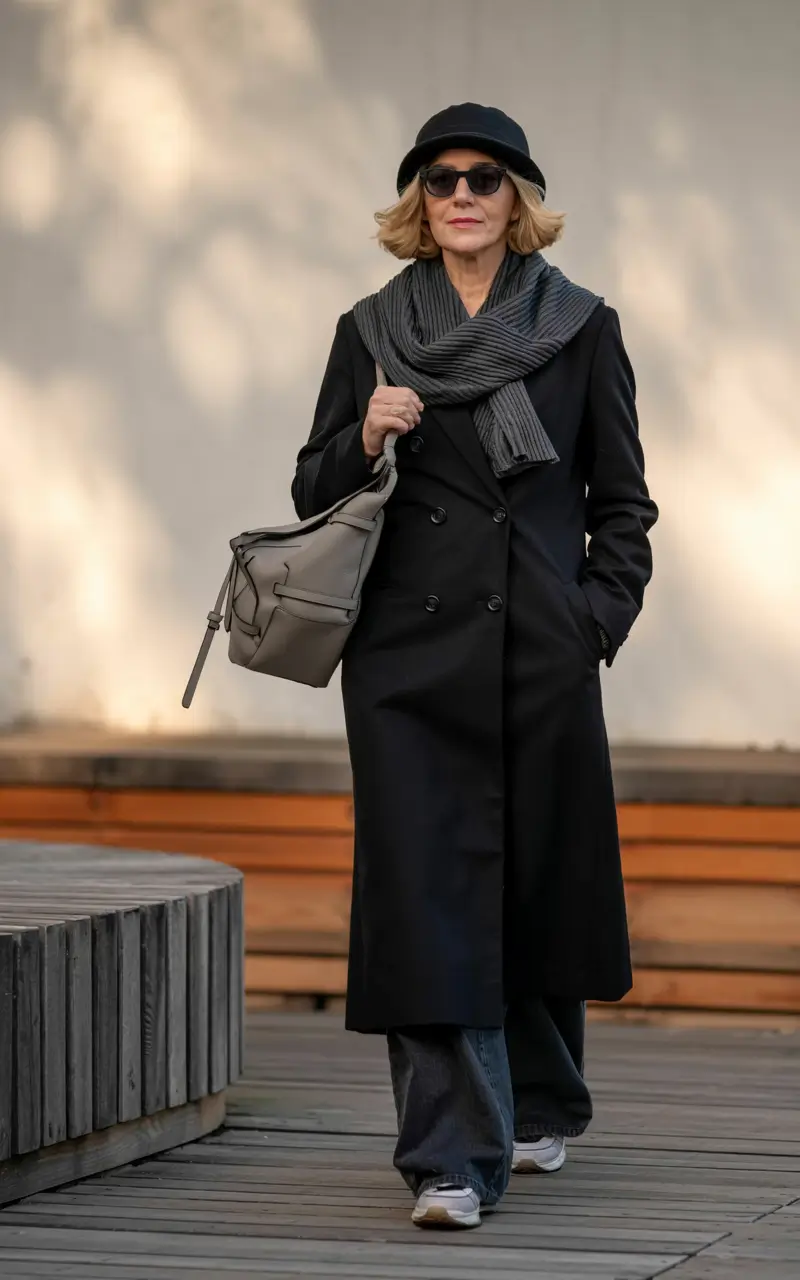 winter outfits over 40 Effortless City Elegance
