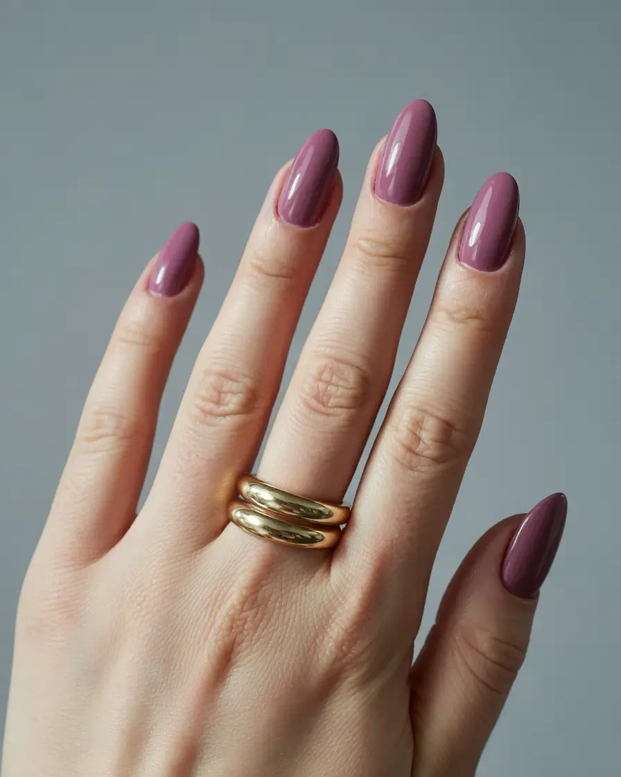 fall nail colors shades Plum Perfection