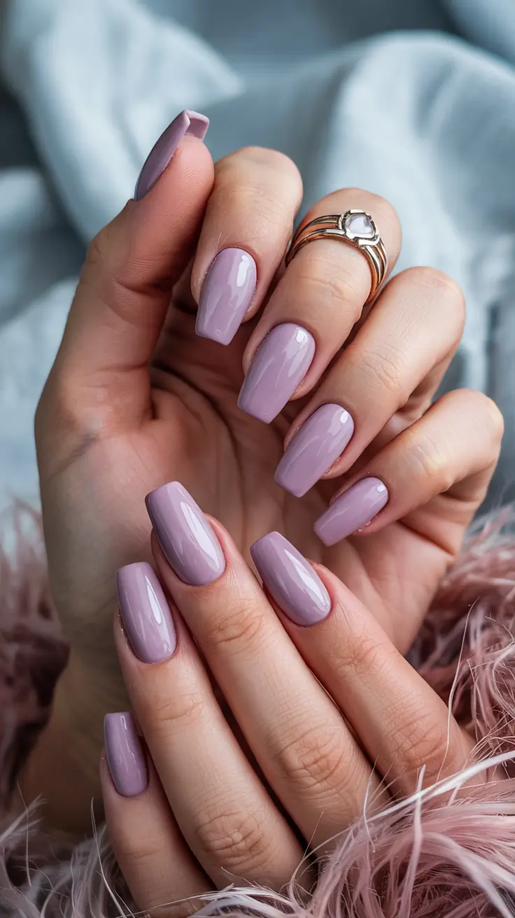 fall nail colors shades Lavender Mist