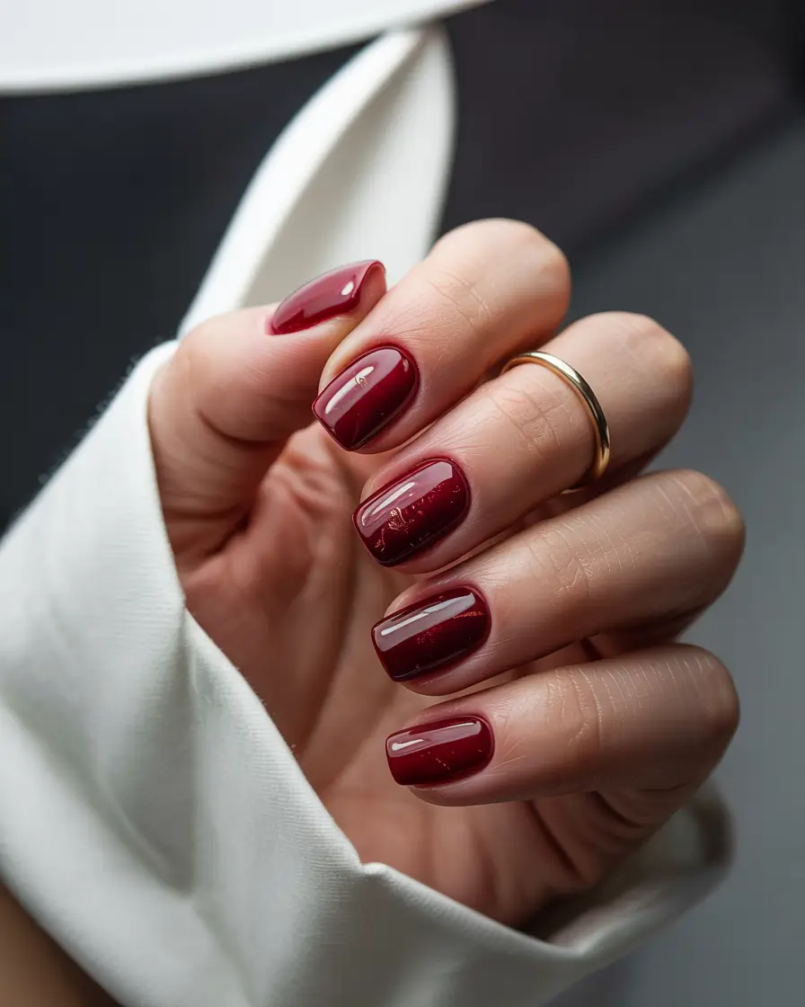 fall nail colors shades Classic Burgundy Revival