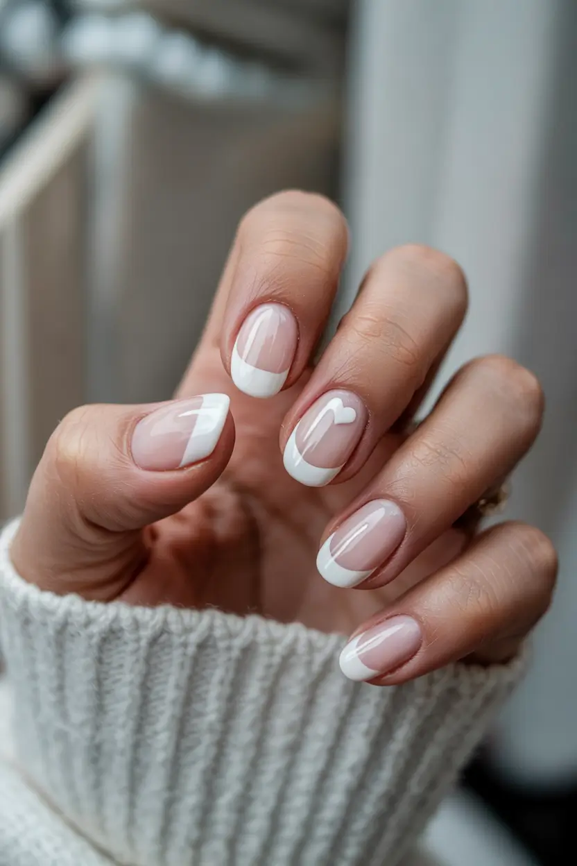 fall nail colors shades French Twist with a Heart