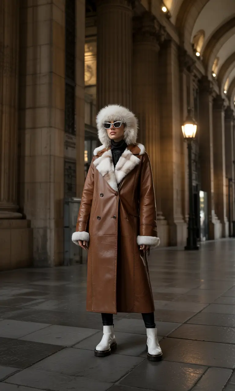 nyc winter outfits going out Vintage Luxe with Fur Accents