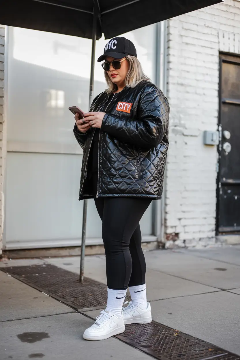 winter capsule wardrobe 2025 Edgy Quilted Streetwear