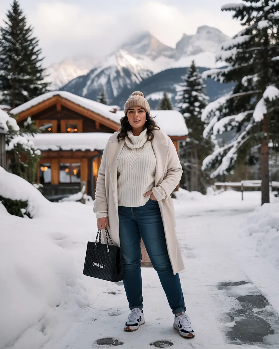 winter capsule wardrobe 2025 Cozy Chalet Layers