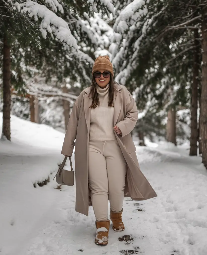 winter capsule wardrobe 2025 Monochrome Stroll in Neutrals