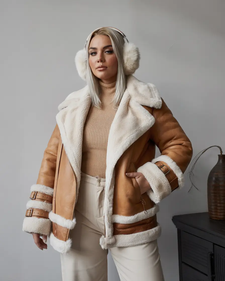winter capsule wardrobe 2025 Warmth Meets Classic Shearling