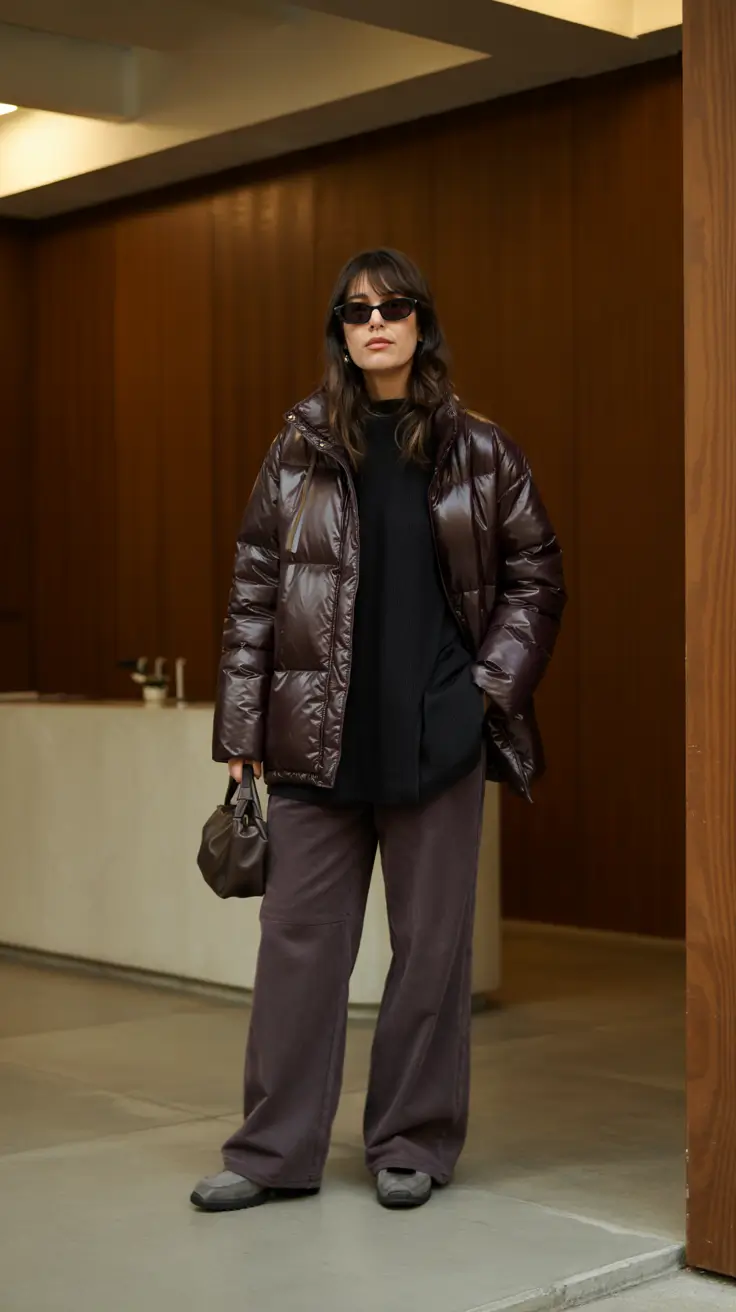 trendy winter outfits 2025 Deep Chocolate Confidence