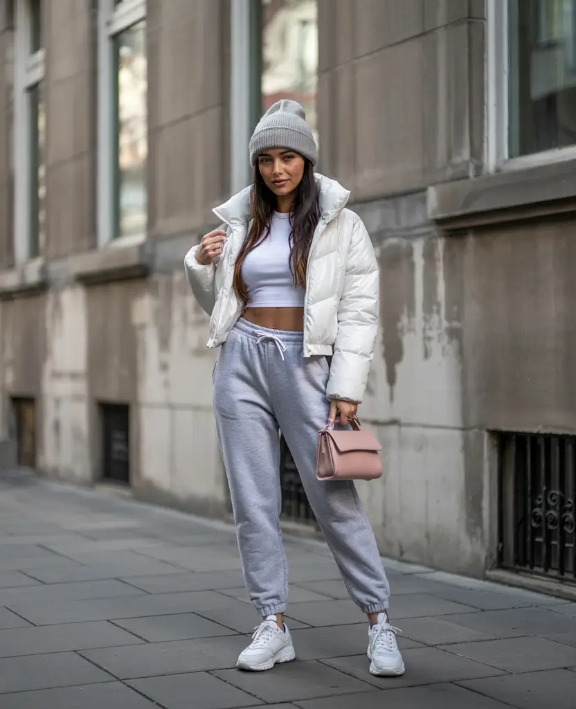trendy winter outfits 2025 sporty chic