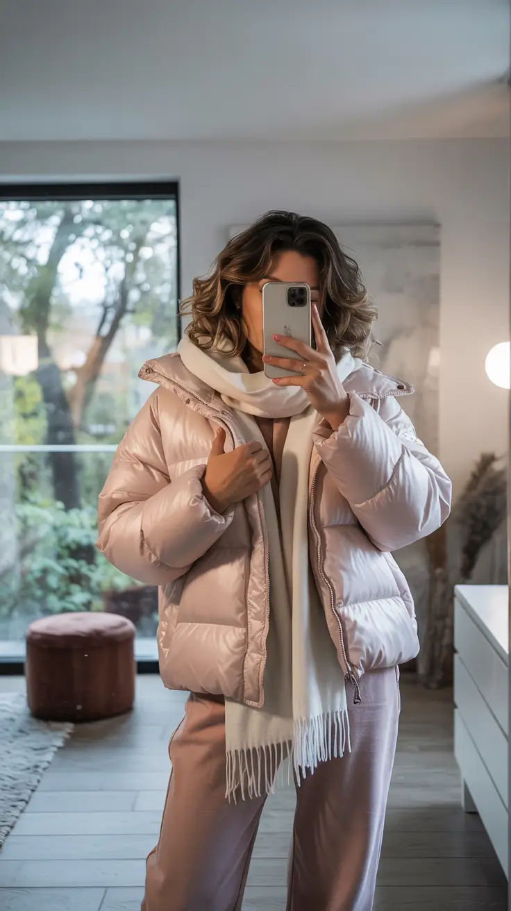 trendy winter outfits 2025 pastel chic