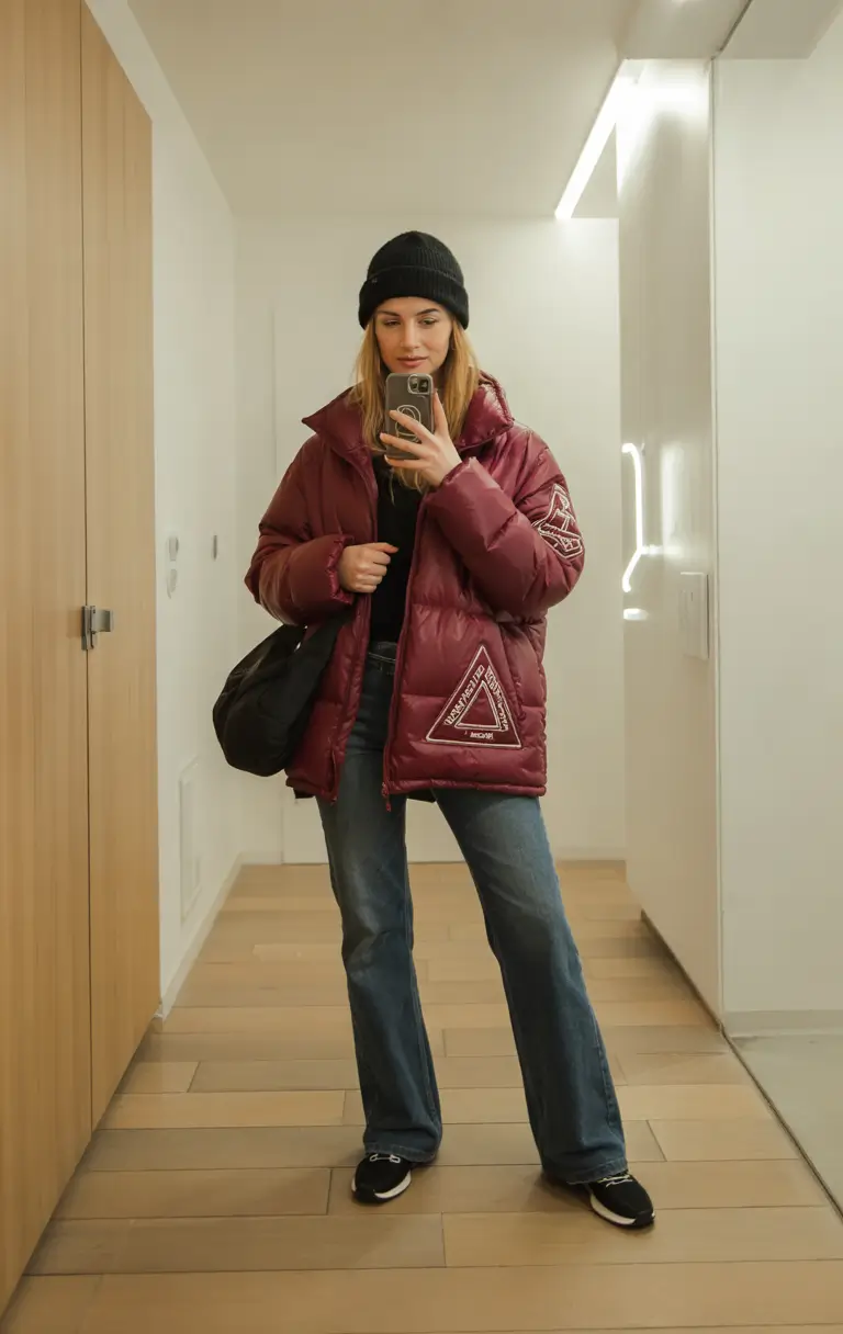 trendy winter outfits 2025 Burgundy Street Style Edge