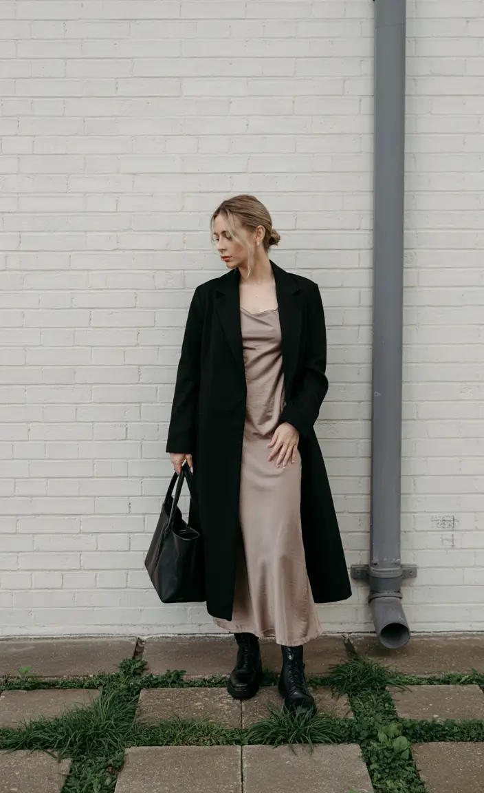 winter fashion inspo Silk Elegance for Winter Nights