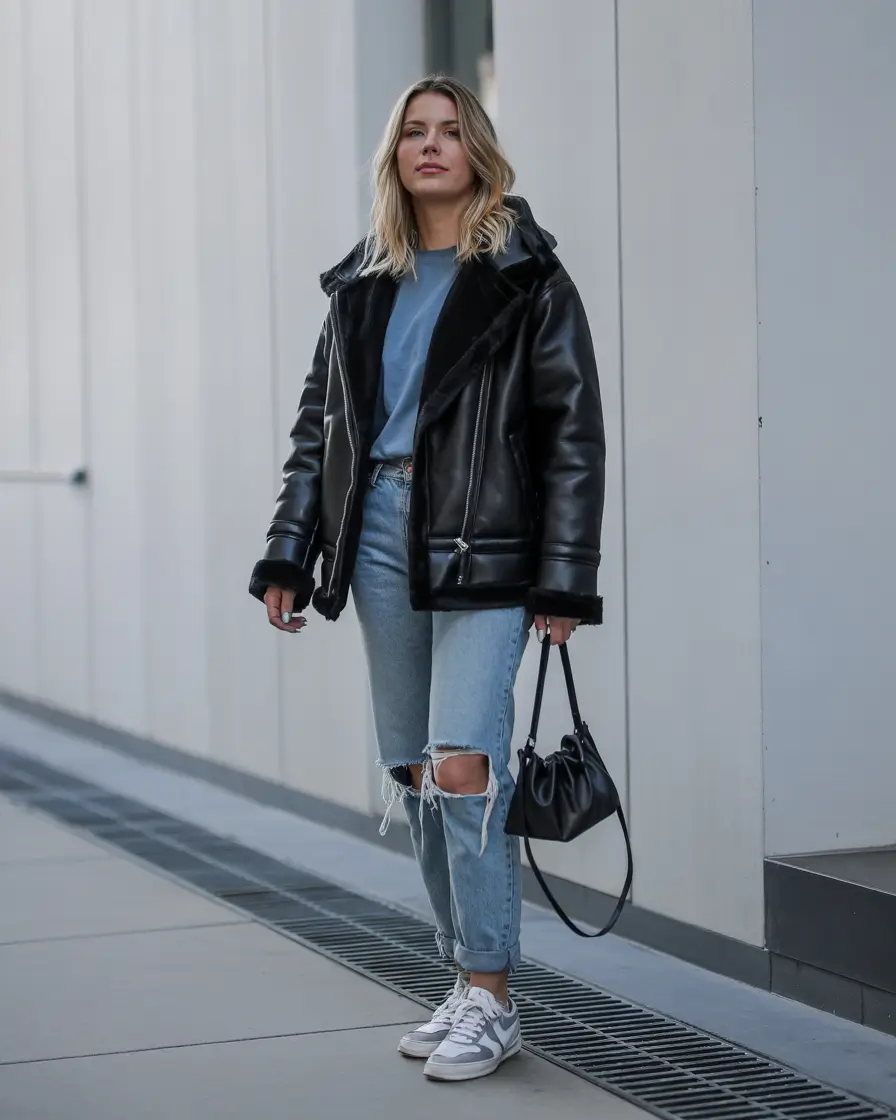 winter fashion inspo Effortless Streetwear with an Edge