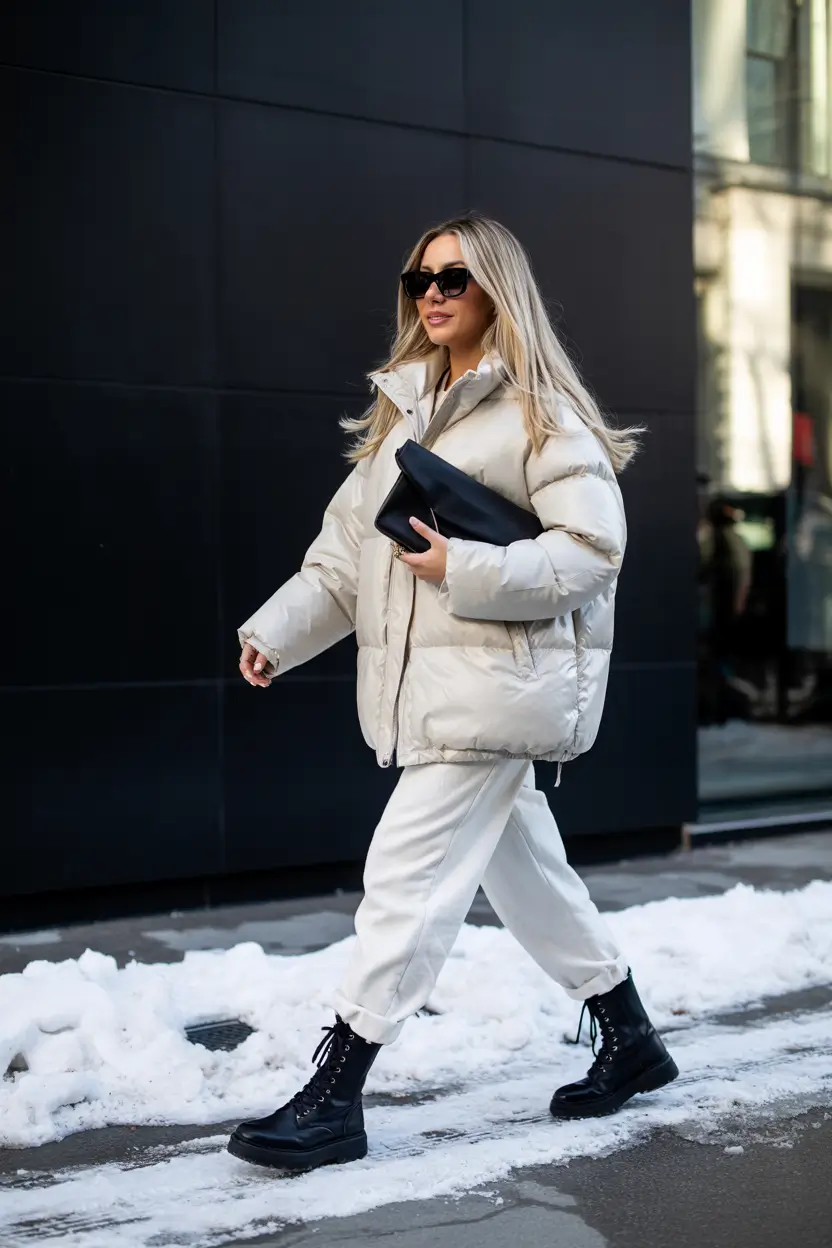 winter outfit inspo 2025 All-White Monochrome Cool