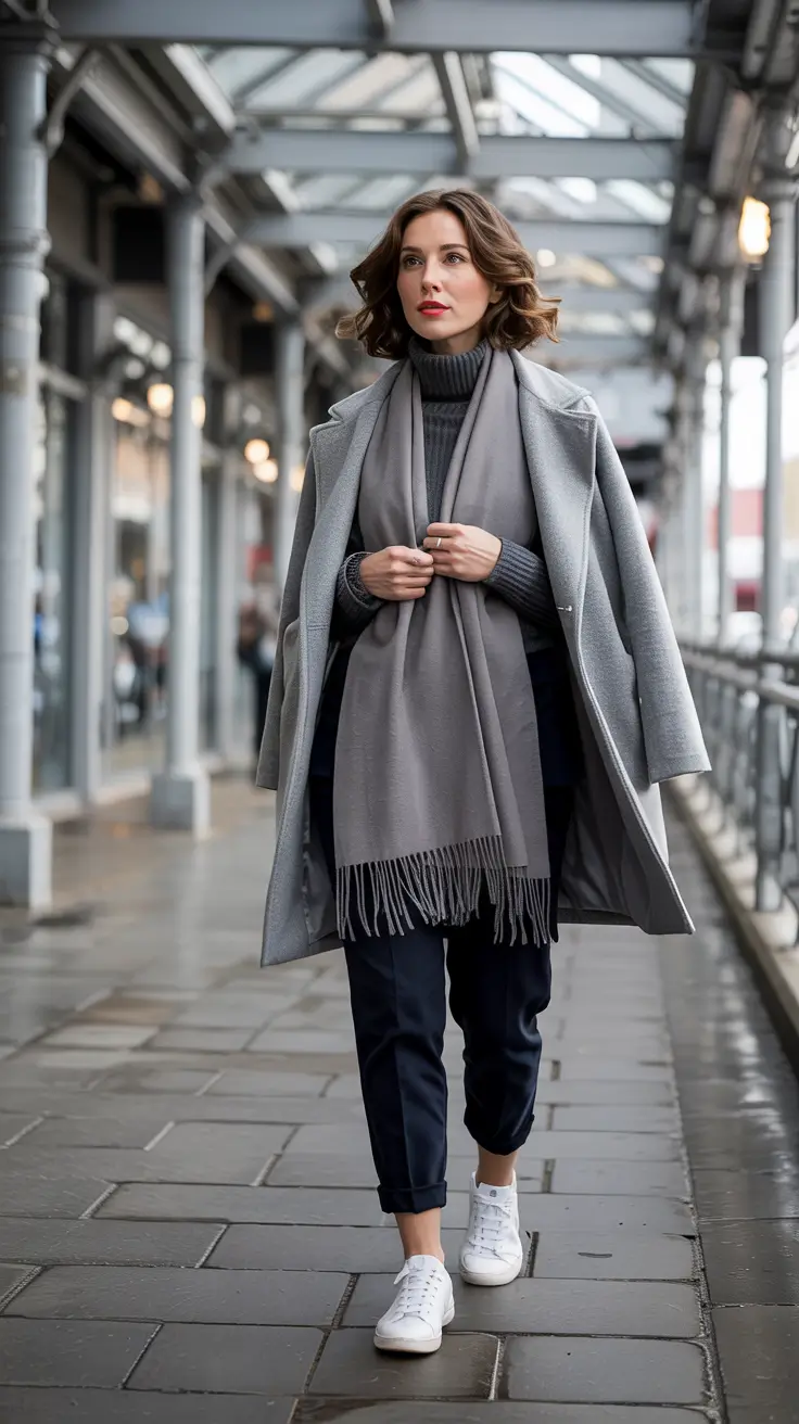 winter outfit inspo 2025 Minimalist Grey Elegance