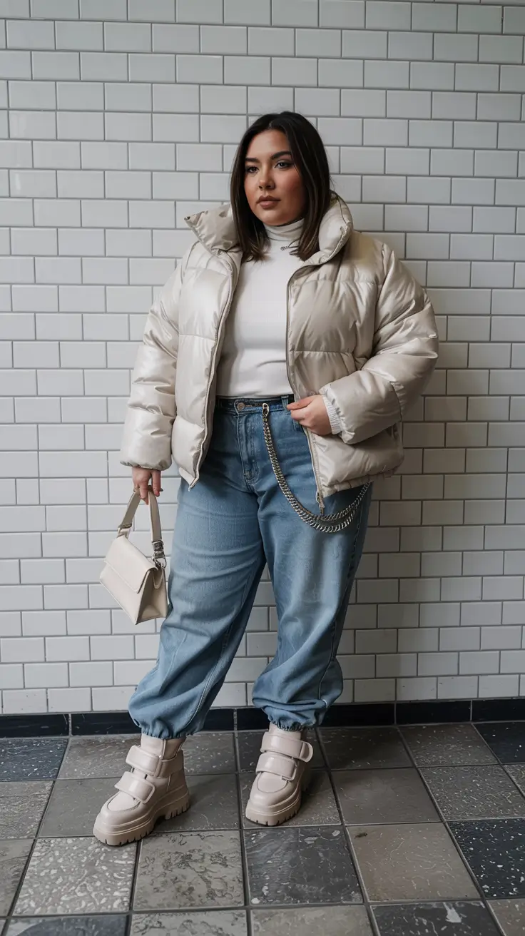 plus size winter outfits big stomach Neutral Palette Power