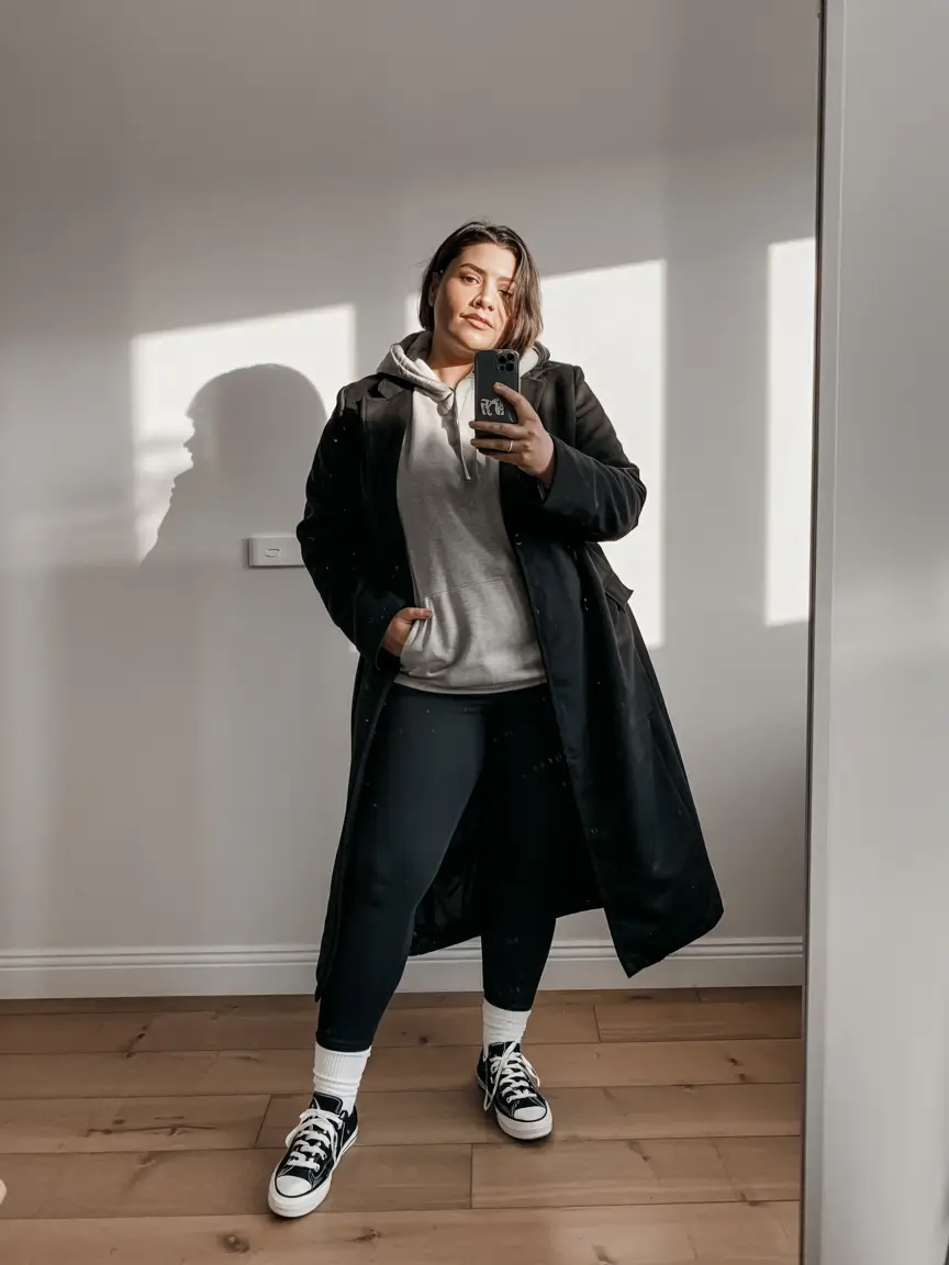 plus size winter outfits casual Sporty Layers and Everyday Comfort