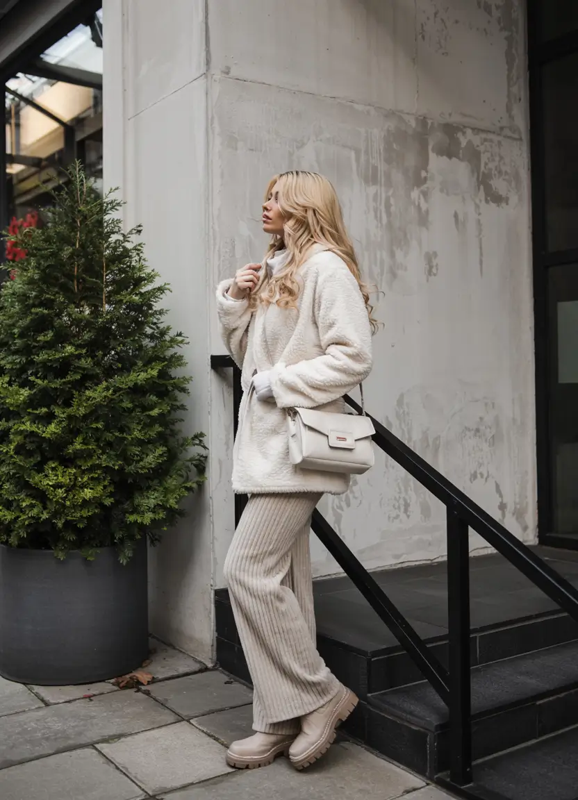 winter outfits aesthetic 2025 all white winter dream