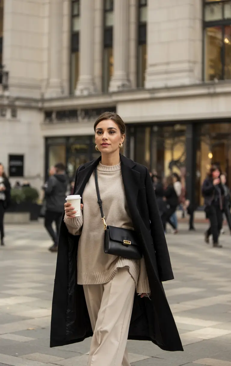 winter outfits aesthetic 2025 / 2026 City Neutrals