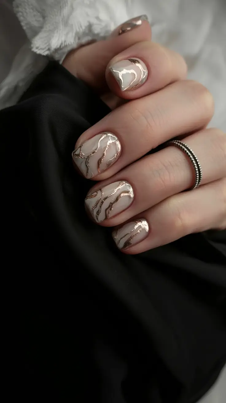 fall-nails-colors-Rose-Gold-Ripples-on-Neutrals