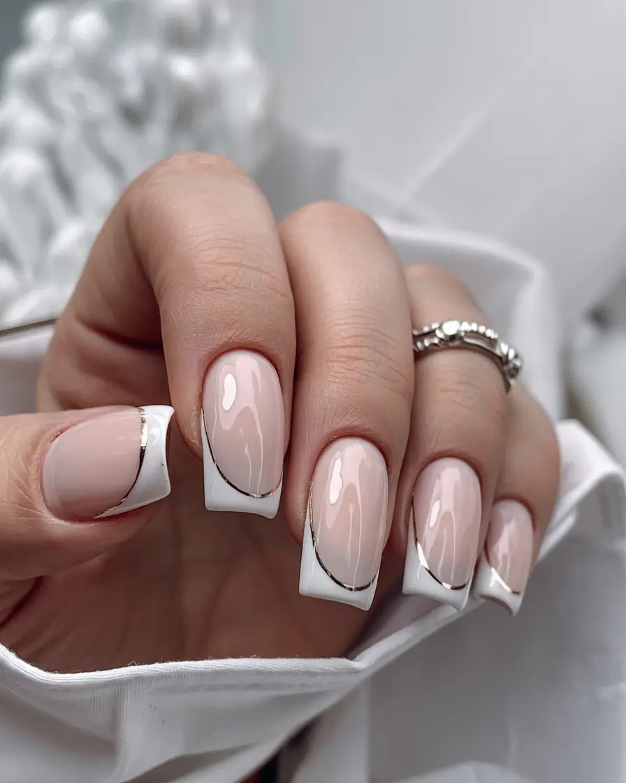 winter-nails-colors-2025-gel-french-metallic