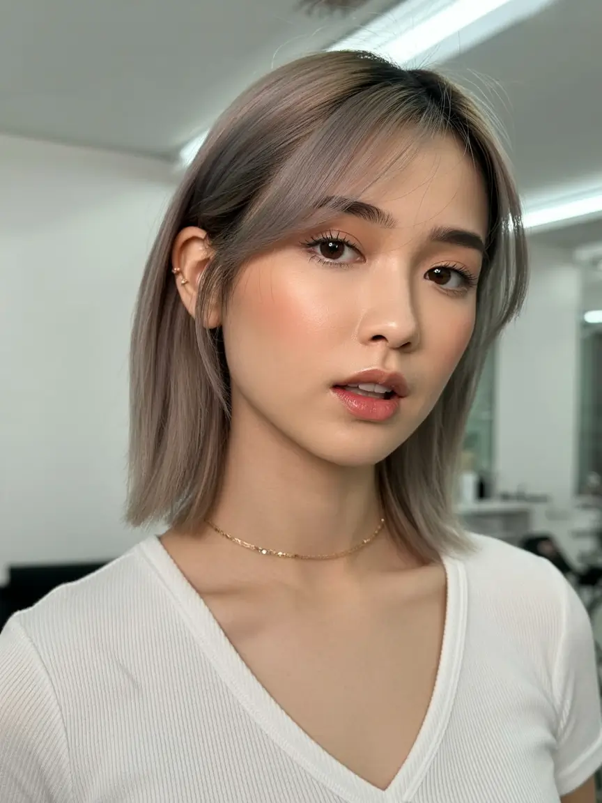 Blonde Hair Color Ideas Winter 2025-2026 Chic Short Ash Blonde