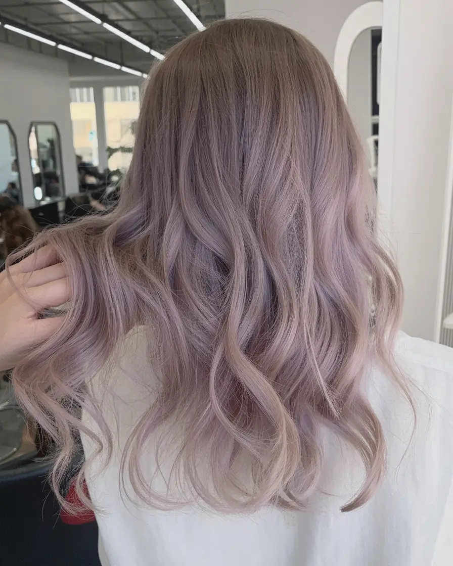 Blonde Hair Color Ideas Winter 2025-2026 Lavender-Toned Blonde