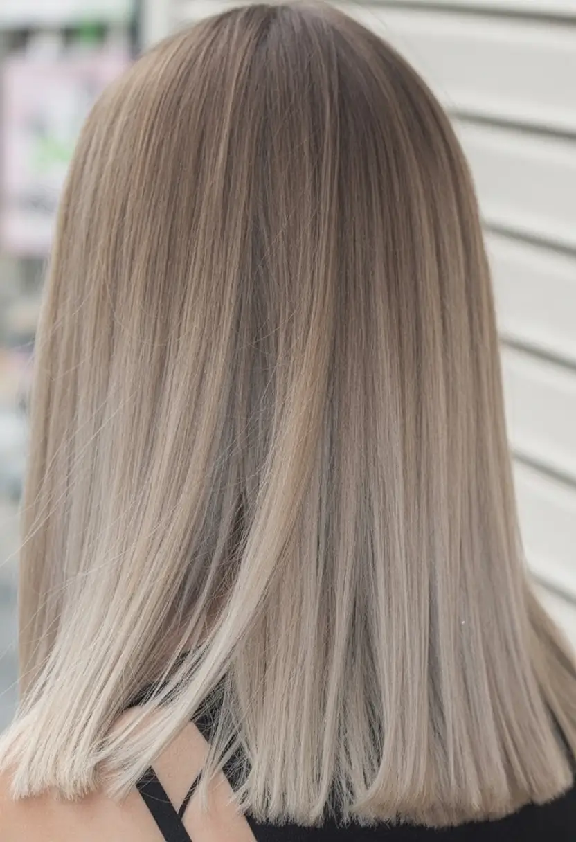 Blonde Hair Color Ideas Winter 2025-2026 Sleek Ash Blonde Bob