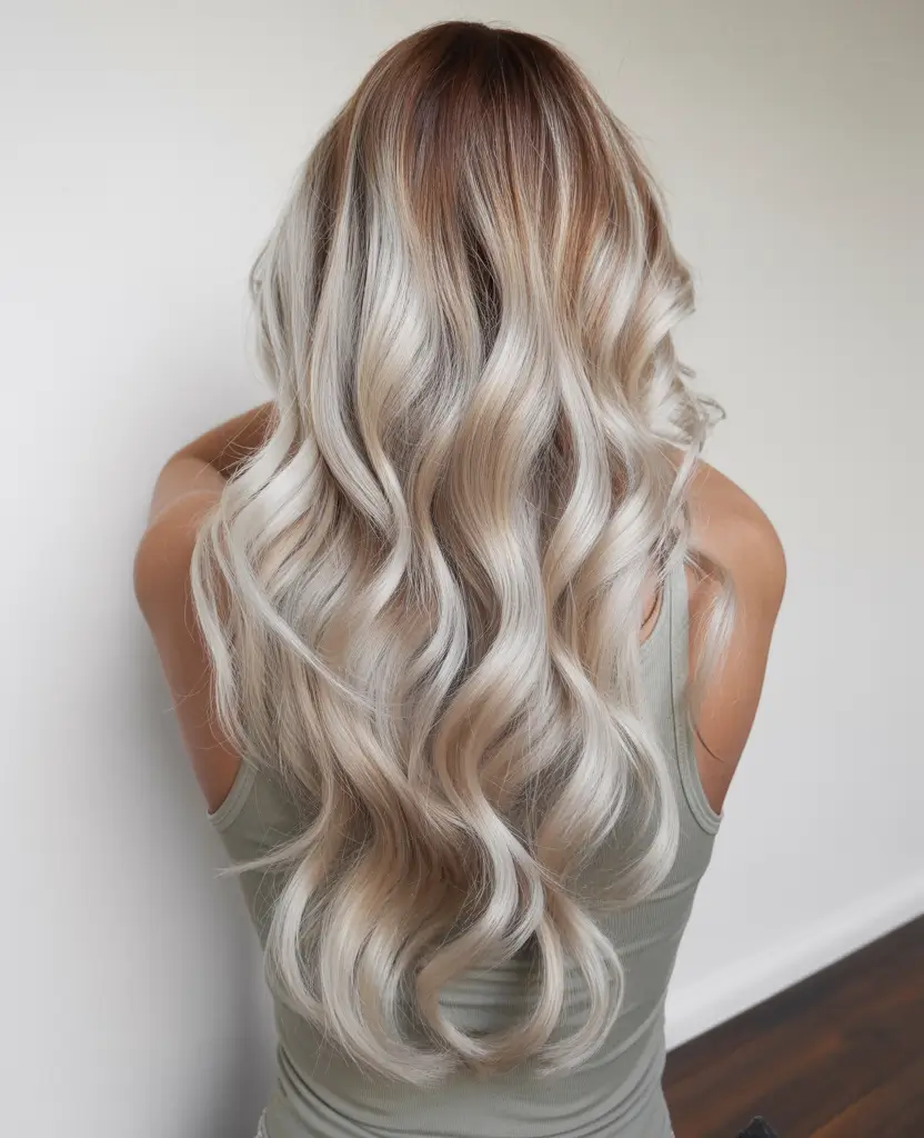 Blonde Hair Color Ideas Winter 2025-2026 Smoky Rooted Balayage