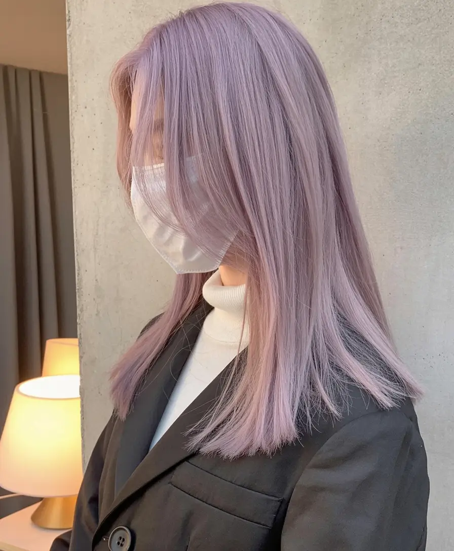 Blonde Hair Color Ideas Winter 2025-2026 Frosted Lilac Blonde