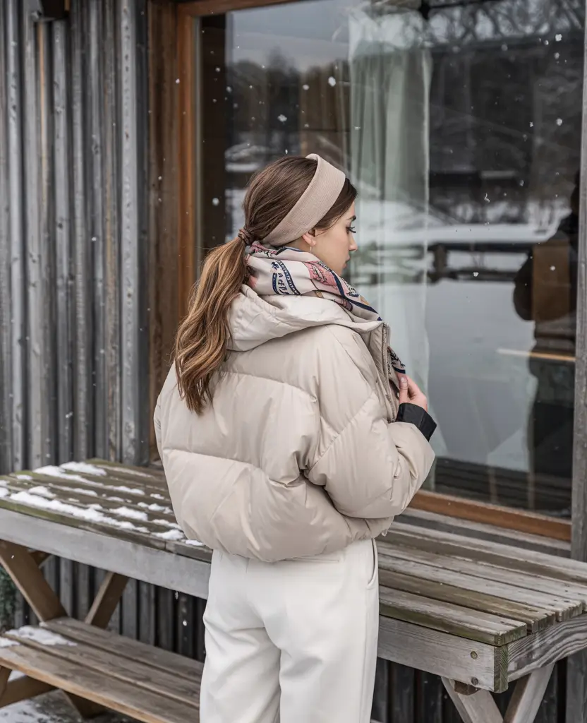 casual winter outfits for women Chic Neutrals with a Playful Twist