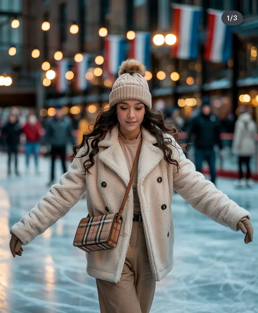 casual winter outfits for women Warmth with Playful Patterns