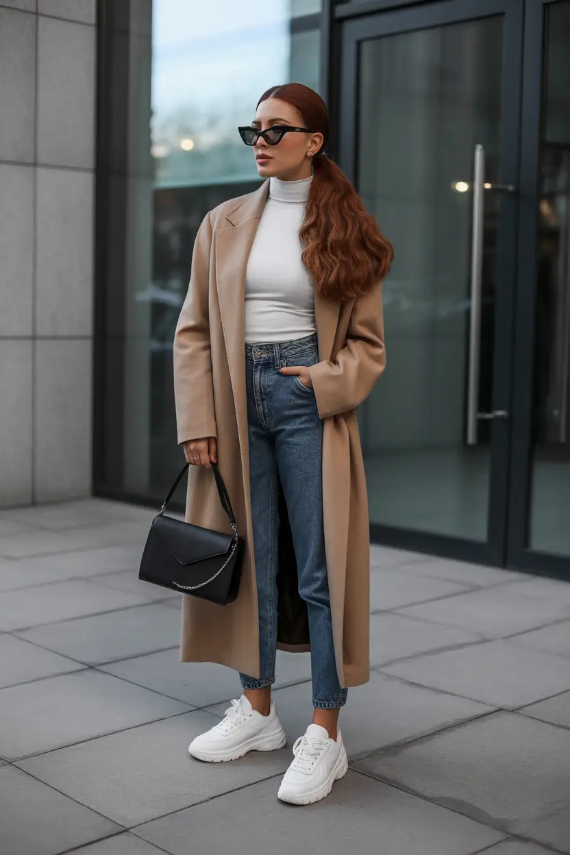 early winter outfits Classic Camel Refinement