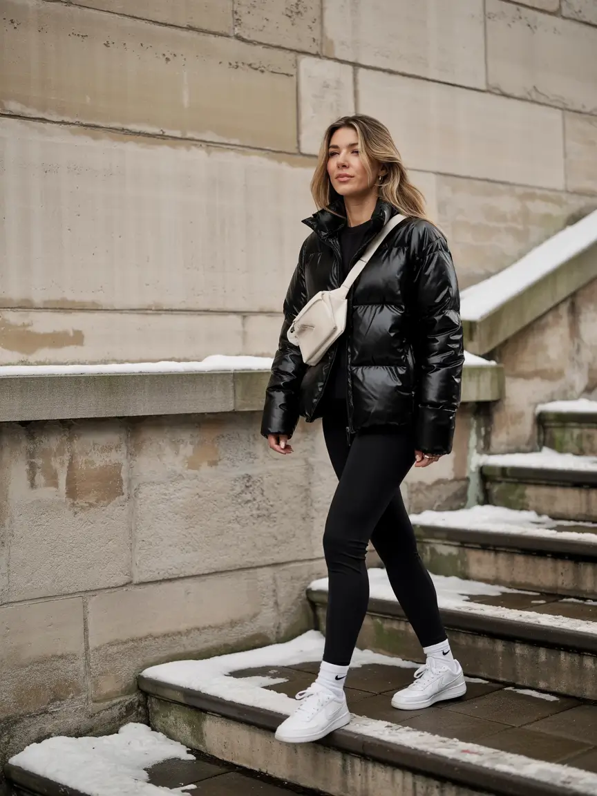 early winter outfits Monochrome Streetwear Confidence