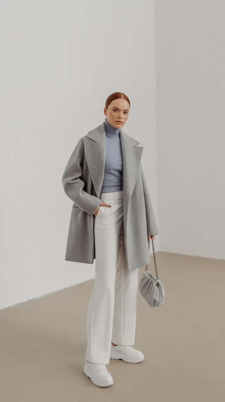 early winter outfits Polished Winter Elegance