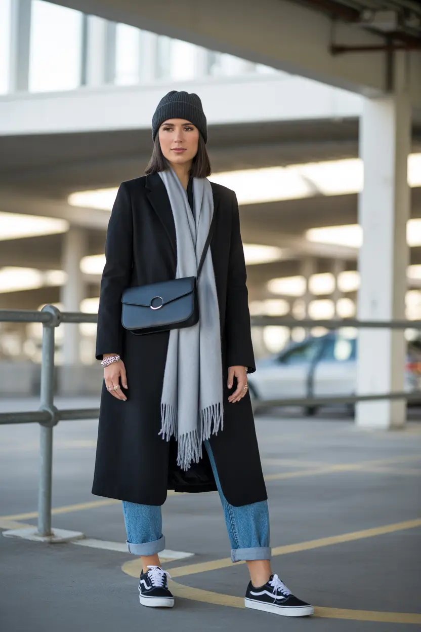 early winter outfits Relaxed City Layers
