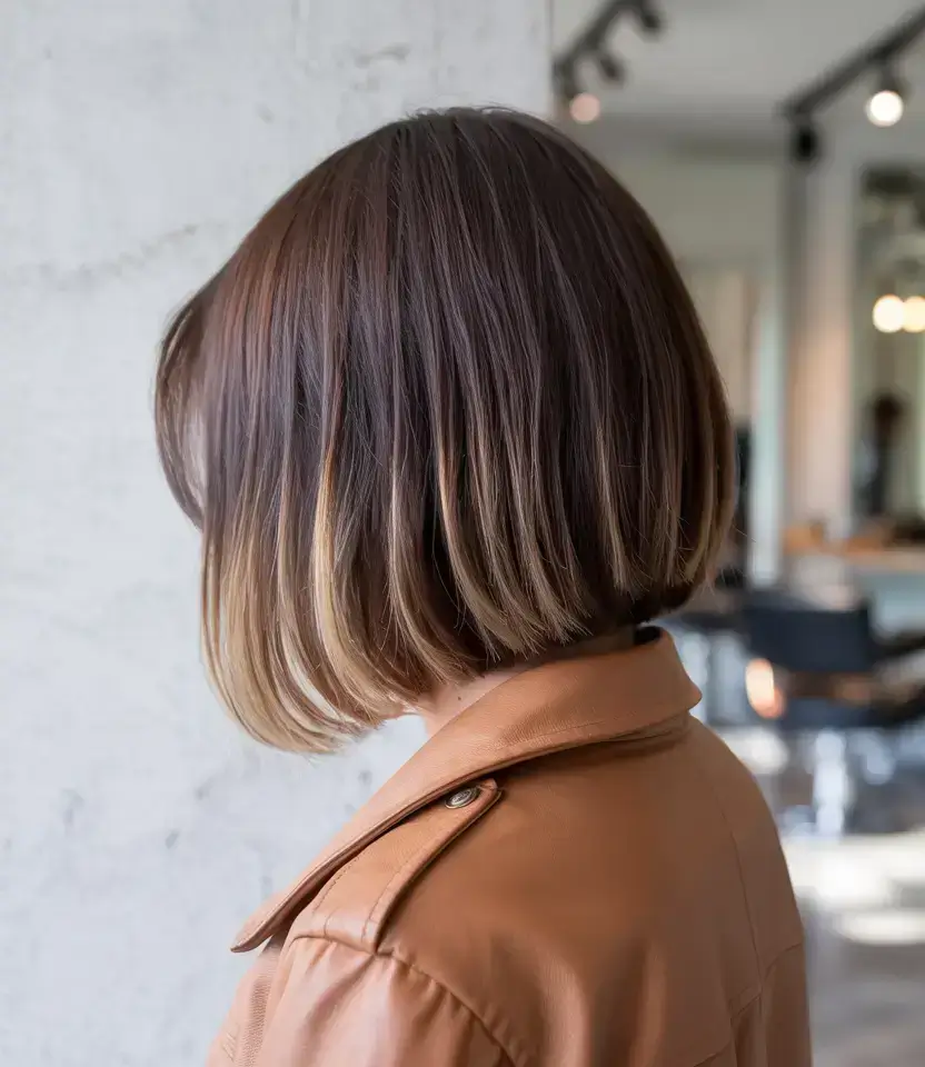 fall and winter hair colors 2025 Soft Bronde Bob