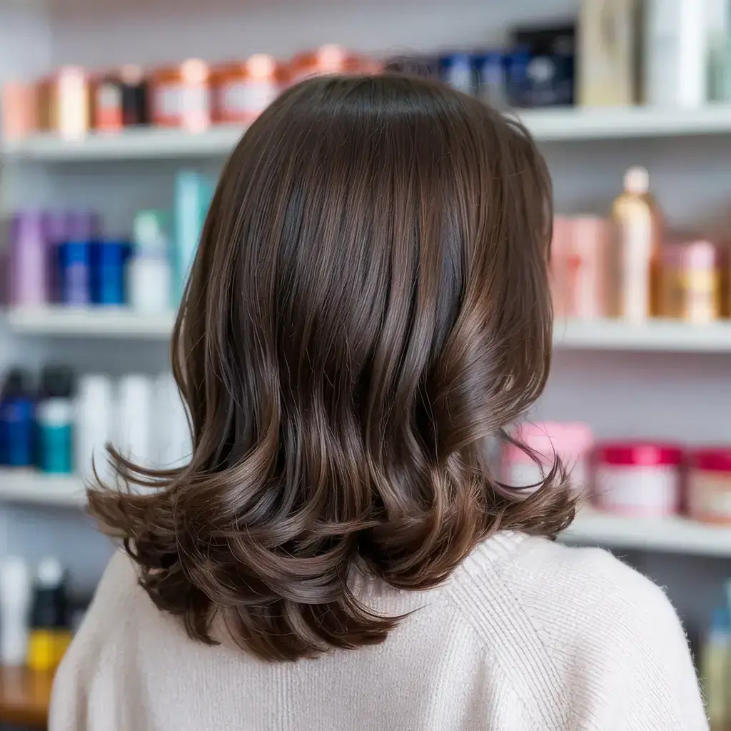 fall and winter hair color ideas Polished Espresso Layers