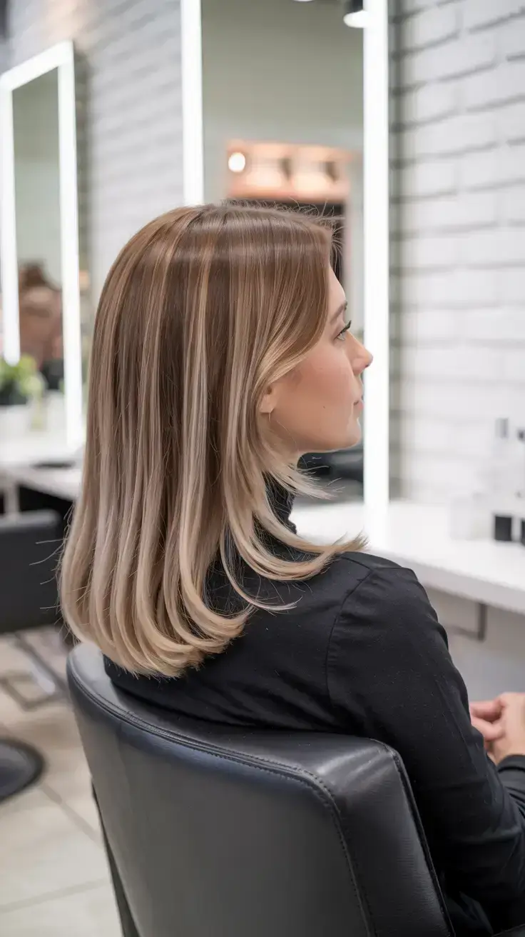 fall and winter hair color ideas Cool-Toned Blonde Sleekness