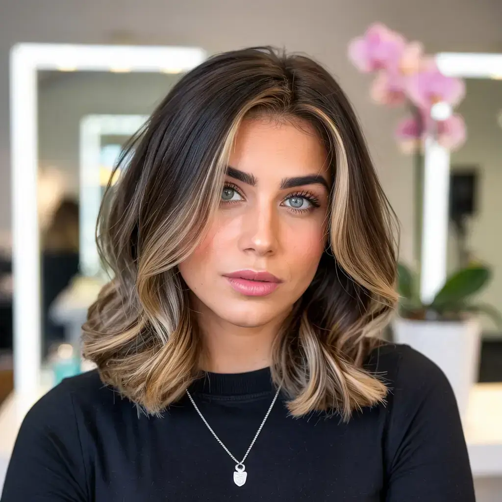 fall and winter hair color ideas Soft Highlighted Bob