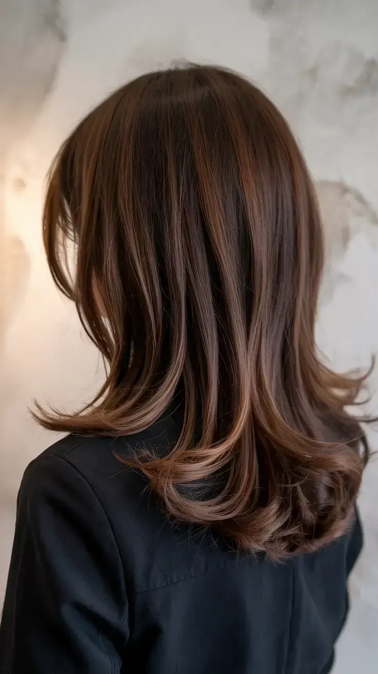 fall and winter hair color ideas Warm Mocha Dimension