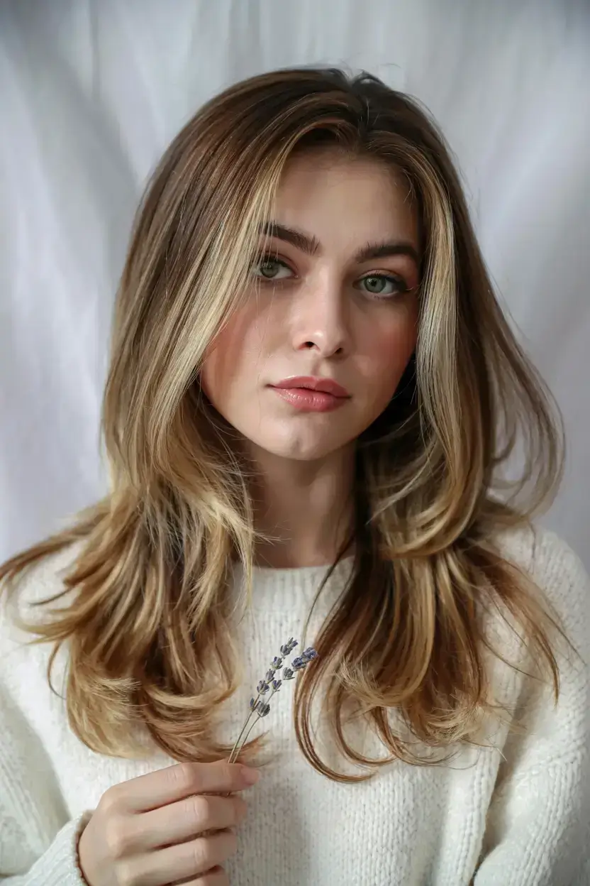 fall and winter hair color ideas Golden Layered Bronde