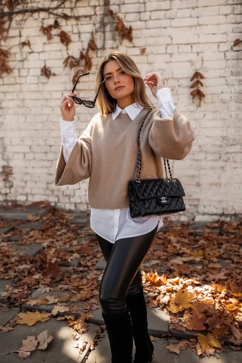 fall winter outfits 2025 Preppy Meets Chic