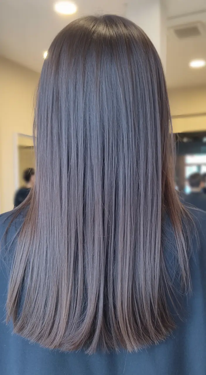 winter hair colors 2025 2026 for brunettes Sleek Straight Espresso Lengths
