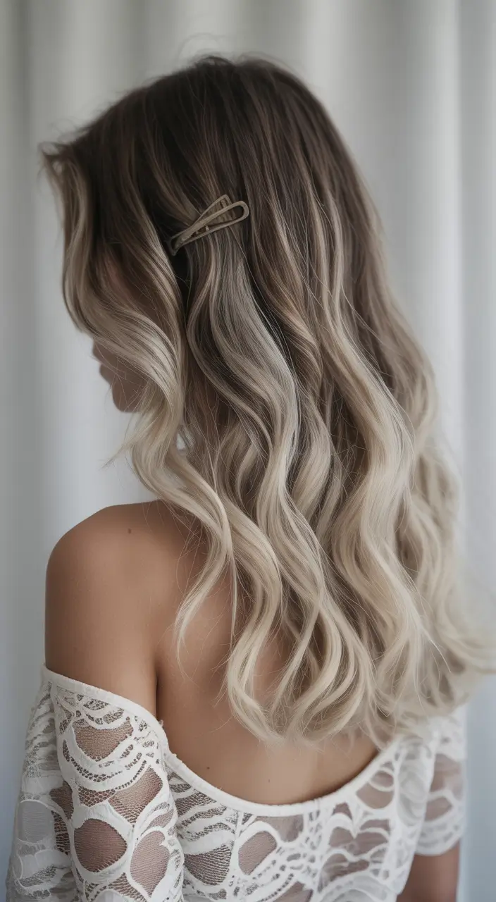 winter hair colors 2025 Vanilla Cream Balayage
