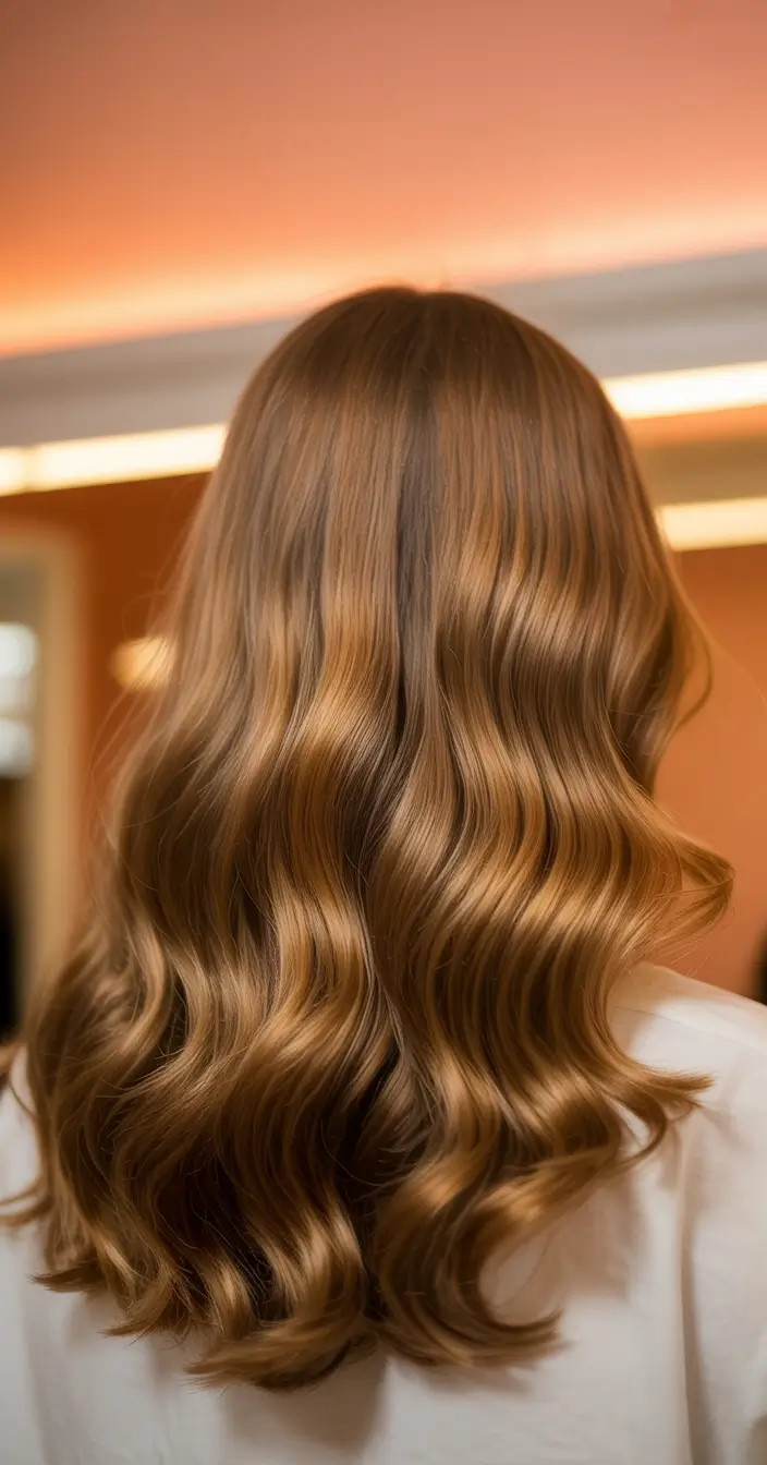winter hair colors auburn copper Golden Copper Auburn Waves