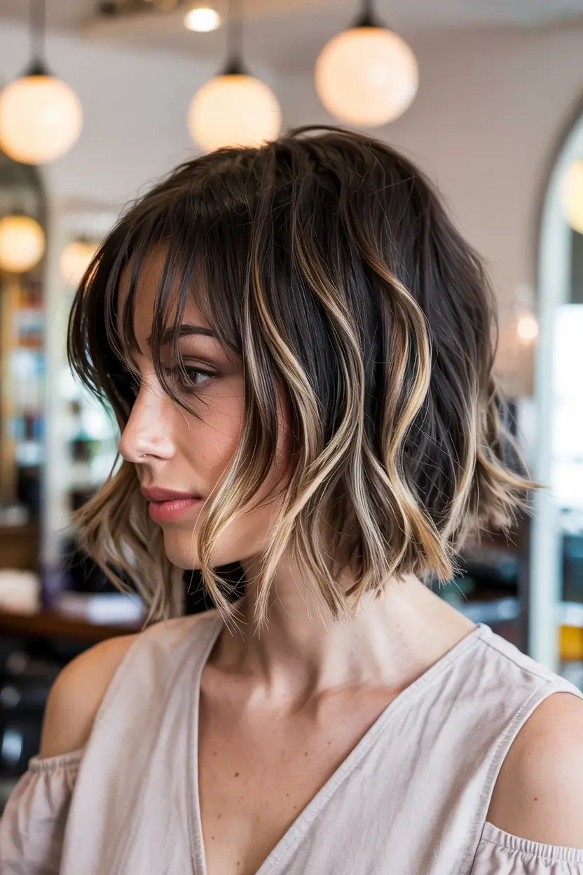 winter-hair-color-short-bob-haircuts-brown-textured
