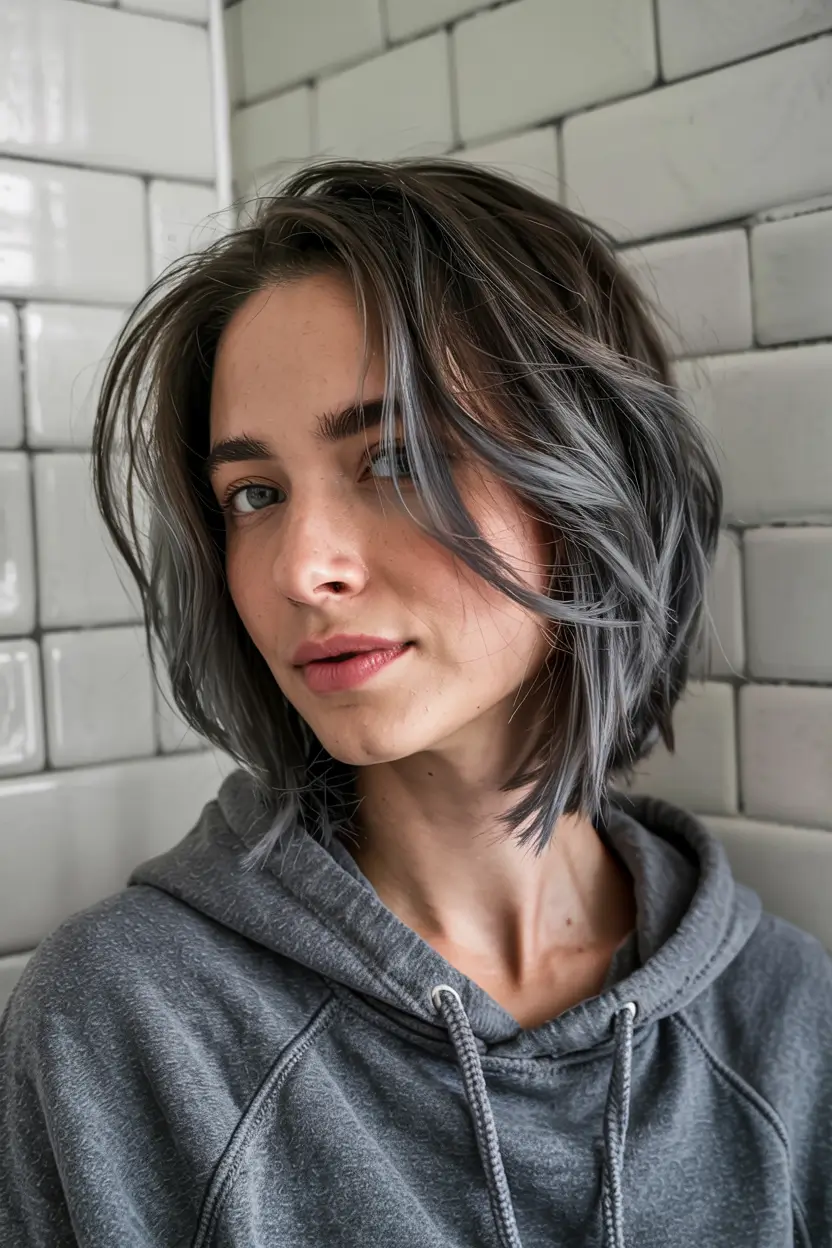 winter-bob-haircuts-2025-2026-Textured-Steel-Grey-Bob