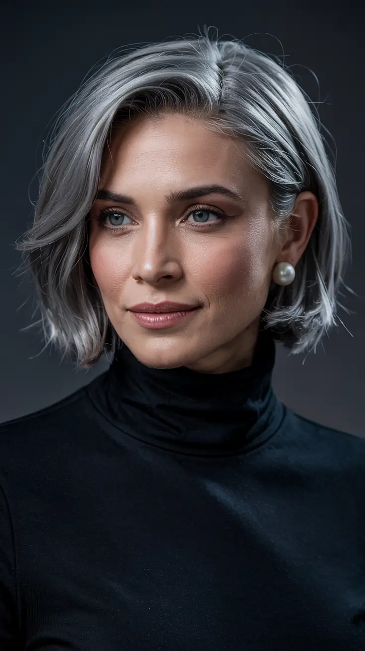 winter-hair-color-short-bob-haircuts-silver-frost