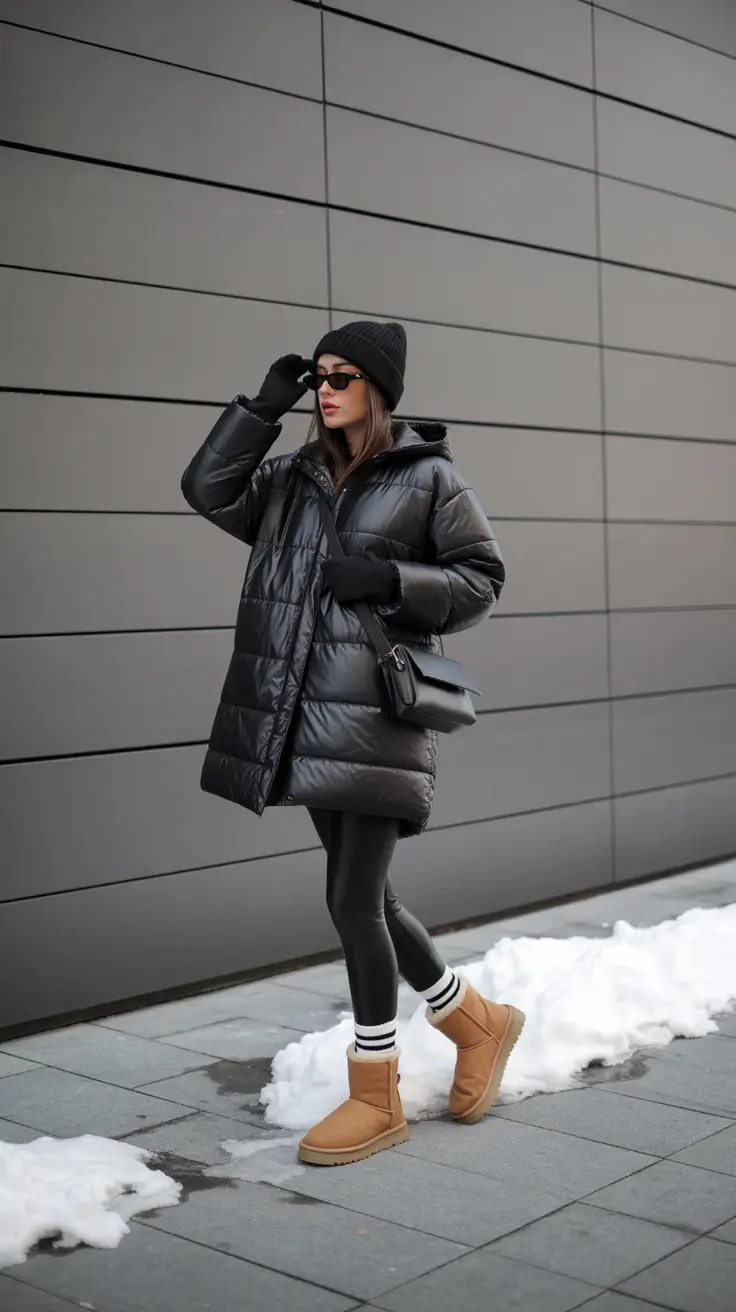 december outfits winter casual Urban Monochrome Edge