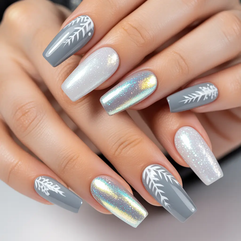 christmas-nails-acrylic-ideas-2025-Frosted-Gray-Illusion